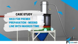 Skid for premix preparation - Mixing line with masked time | Palamatic Process Inc.