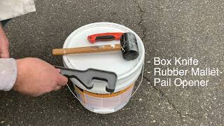 How to Open BEECK Mineral Paints Pail Lids