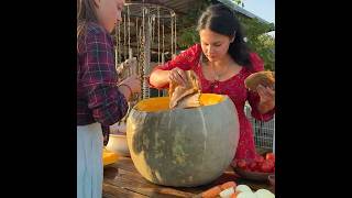 Roasting a whole lamb inside a giant pumpkin #royallqt