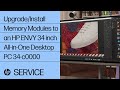 How to Upgrade/Install Memory Modules to an HP ENVY 34 inch AiO Desktop PC 34-c0000 | HPSupport