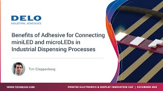 DELO Industrial Adhesives | Adhesive for miniLED and microLEDs in Industrial Dispensing Processes