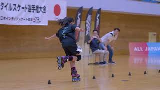 Nansin CUP 2024 All Japan FreeStyleSkate Championship SpeedSlalom Junior Woman An Nagai 01