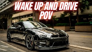 GODZILLA IN THE RAIN - NISSAN GTR MORNING DRIVE