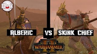 ALBERIC VS SKINK CHIEF - Total War Warhammer 2 - Online Battle 320