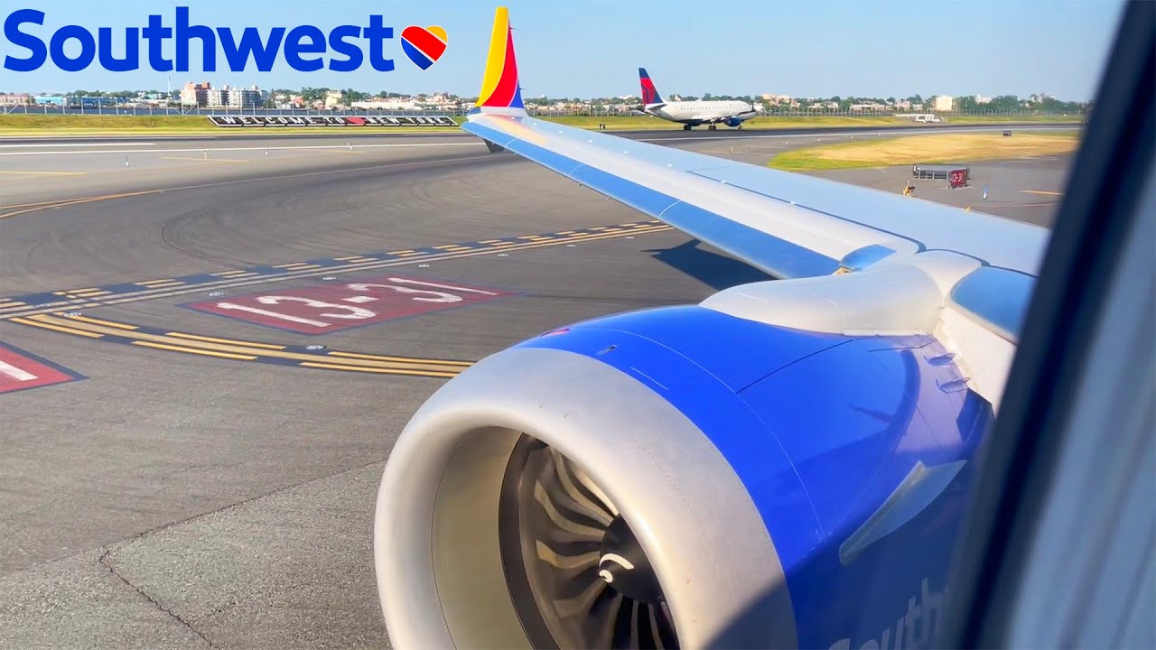 Southwest Airlines Boeing 737 MAX 8 Takeoff From New York-LaGuardia ...