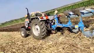 Lemken Opal 090 With Eicher 548 48HP At:- Kadaramandalagi, Tq:- Byadagi, Dt:- Haveri,