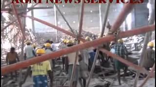 TRICHY ....ONE DEAD, 21 INJURED IN METAL SCALFFODING COLLAPSE