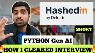 HashedIn by Deloitte Interview Questions 2025 #shorts #interview