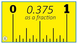 What is 0.375 as a Fraction?