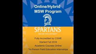 Online/Hybrid MSW Program Overview Video - 2023