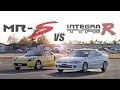 [ENG CC] Integra Type R vs. Toyota MR-S - 0-400m drag race 2000