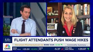 AFA on CNBC: Flight Attendants Push Wage Hikes