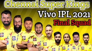 Vivo IPL 2021 Chennai Super Kings Full Squad || CSK Final Squad IPL 2021 || CSK Squad