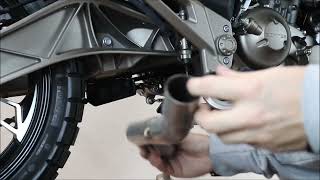 ISTRUZIONI SCARICO GPR ZONTES ZT 125 GPR   FITTING INSTRUCTION