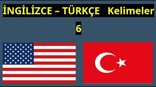 İngilizce - Türkçe - kelimeler - 6