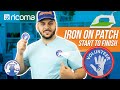 Embroidered IRON-ON PATCH Tutorial | Make Uniforms Fast | Ricoma Embroidery Machine (EMB Hub Ep115)