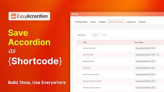 Easy Accordion - How to Turn Gutenberg Blocks Into Reusable Shortcodes for Any Page Builder