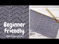 Knit Chevron Seed Stitch | Easy Tutorial