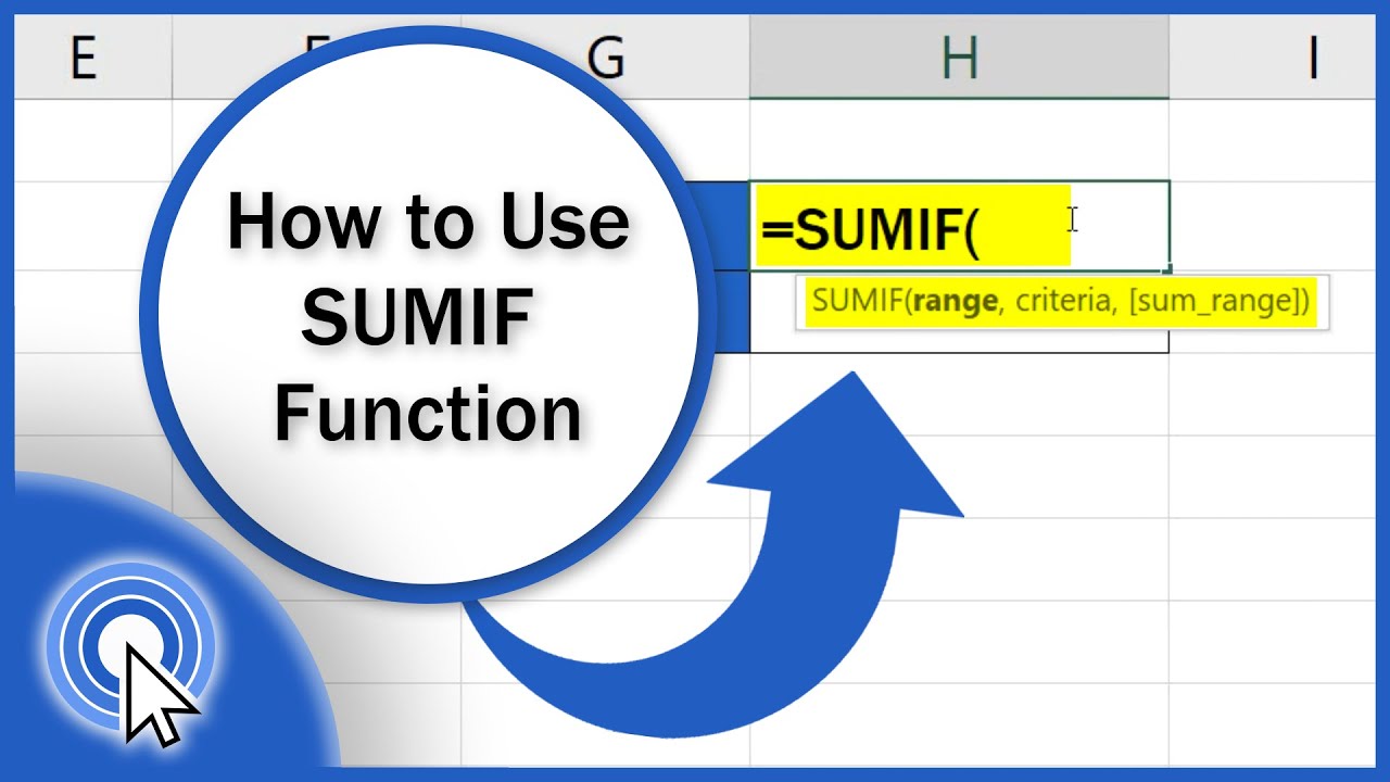 How To Use SUMIF Function In Excel (Step By Step) - YouTube