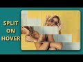 Split Image on Hover animation Using Only HTML and CSS | Mosaic Image Split Using CSS Transitions.