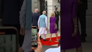 PM Modi, US President Biden, First Lady wave at people gathered at South Lawns of the White House