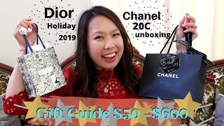 Chanel 20C \u0026 Dior Holiday unboxing | last minute gift ideas $50 - $600