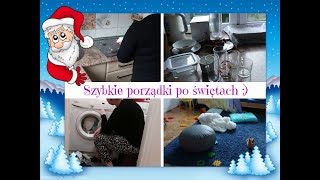 Szybkie sprzątanie po świętach 🎄| Posprzątaj ze mną 😍| Motywacja do sprzątania 💪🏻| Uporządkowana