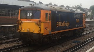 GBRF 73109 Battle Of Britain Coming Out Of Yard Through Tonbridge Station Working Light Loco 10/7/21