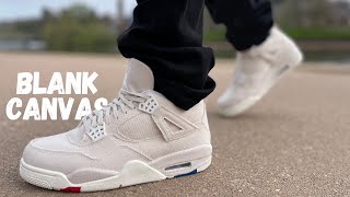 What Happened?! Jordan 4 Sail/Blank Canvas Review \u0026 On Foot