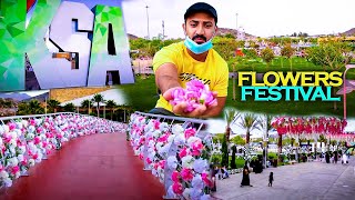 Flowers Festival in Ruddaf Park in TAIF Saudi Arabia 💐 | it Was Really Amazing Before EID 2021, KSA