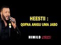 AHMED ZAKI HEES CUSUB┇QOFNA ANIGU UMA JABO LYRICS┇2019