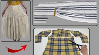 ✅💥 [ DIY]3 great ways to transform old clothes 🪡 How to recycle old clothes and make luxury clothing