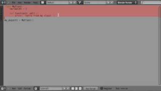 Tob's Blender Python tutorial 105 Classes and Objects 1/2