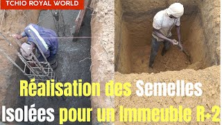 Réalisation des Semelles Isolées pour un Immeuble R+2 : Fondations Solides pour une Future Stabilité