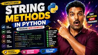 Python String Methods Tutorial in Telugu | Complete Guide for Beginners|Learn Python Fast |