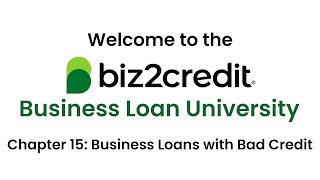Business Loan University: Business Loans with Bad Credit