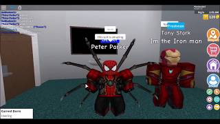 How To Make Captain Marvel In Roblox Superhero Life 2 - peter parker ii infinity war roblox