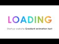 Gradient Text Loading Animation | only CSS