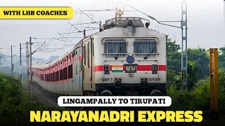 NARAYANADRI EXPRESS crossing Cherlapally | Narayanadri Express 12734 | 12734 - NARAYANADRI EXPRESS