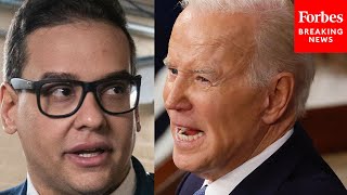 JUST IN: George Santos Reacts To President Biden's State Of The Union Address