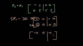 Matrices lesson 13 - Use Gaussian Elimination to solve matrix equations