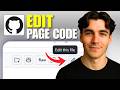 How To Edit Code In GitHub Pages (Tutorial 2026)