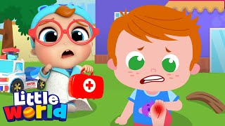 Doctor Checkup Song | A Boo Boo Song | Little World - Kids Songs & Nursery Rhymes