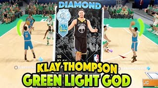 DIAMOND KLAY THOMPSON IS A GREEN LIGHT GOD!! BEST RELEASE IN THE GAME!!! NBA 2K18