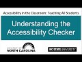 Understanding the Accessibility Checker