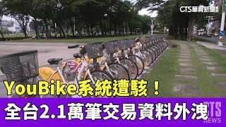 YouBike系統遭駭！　全台2.1萬筆交易資料外洩｜華視新聞 20230520