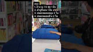 ชุดเครื่องนอนโตโต้ นวมหนา สีน้ำเงิน | เตาะเต็มเตียง