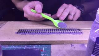 Tutorial #1 - How to ballast HO track without roadbed
