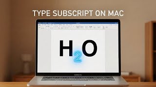 How to Type Subscript on Macbook (macOS Tahoe 26.2)