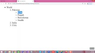 HTML List Assignment